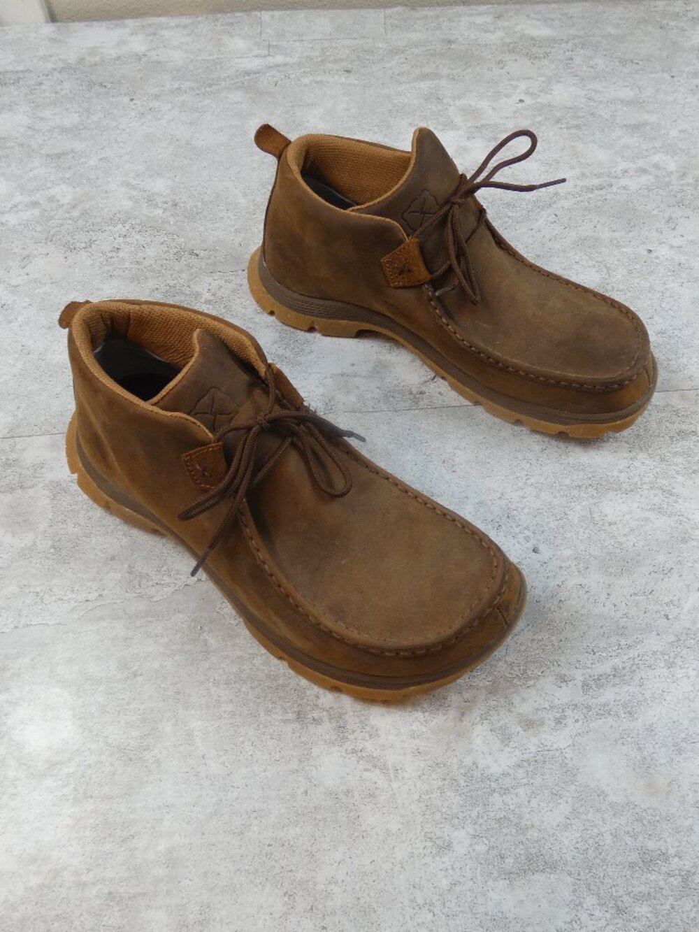 Twisted X Chuckka Boot Waterproof Oblique Toe Oiled Leather